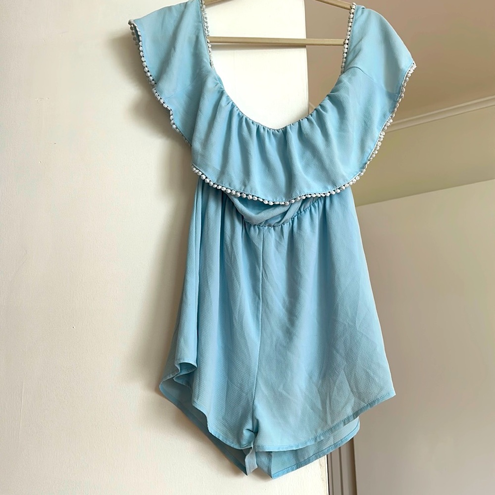BABY BLUE ROMPER
